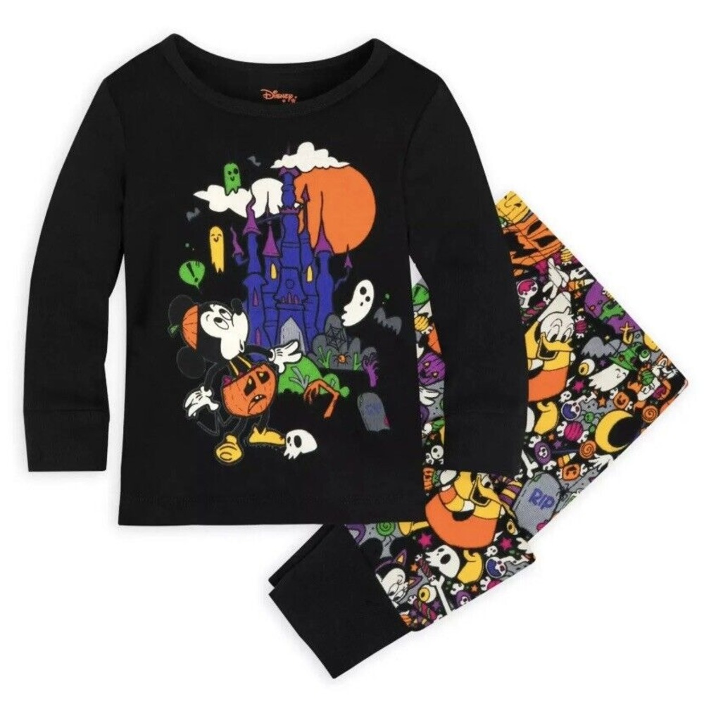 Disney‎ Baby Mickey Mouse & Friends Halloween PJ Pal Outfit Set Sz 3-6M NWT